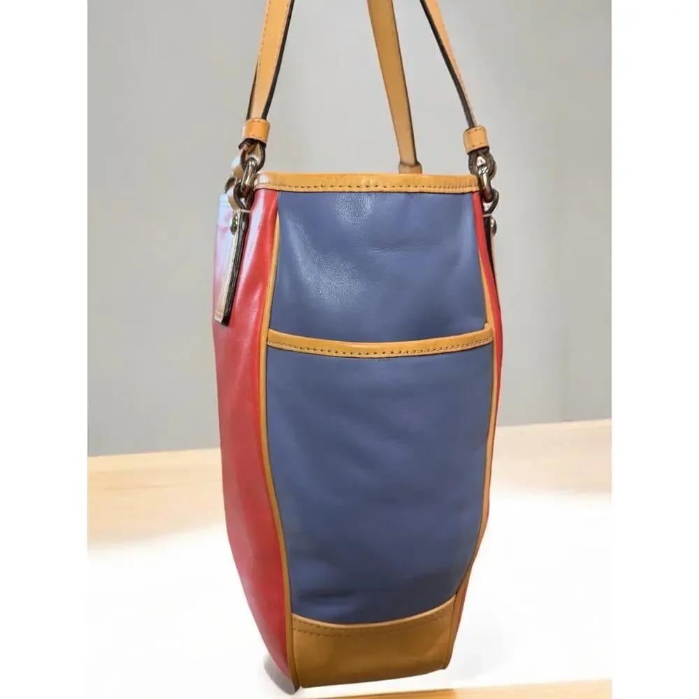 Coach F23683 Park Color Block Tote Bag